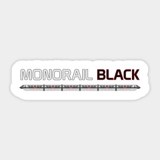 Monorail Black Sticker